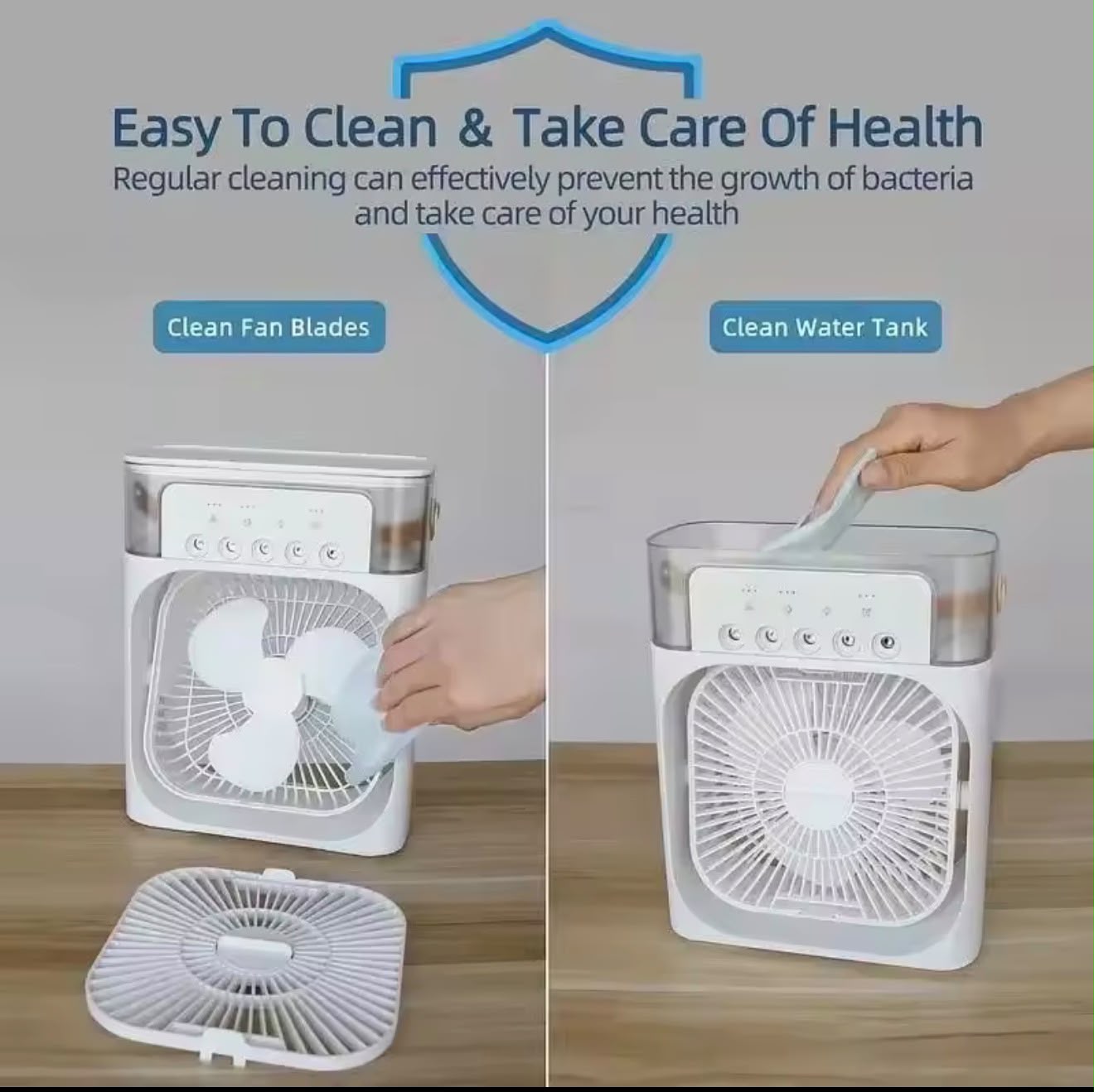 Climatizador 3 en 1 con ventilador, refrigerador y aire acondicionado
