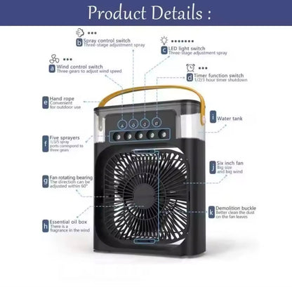 Climatizador 3 en 1 con ventilador, refrigerador y aire acondicionado