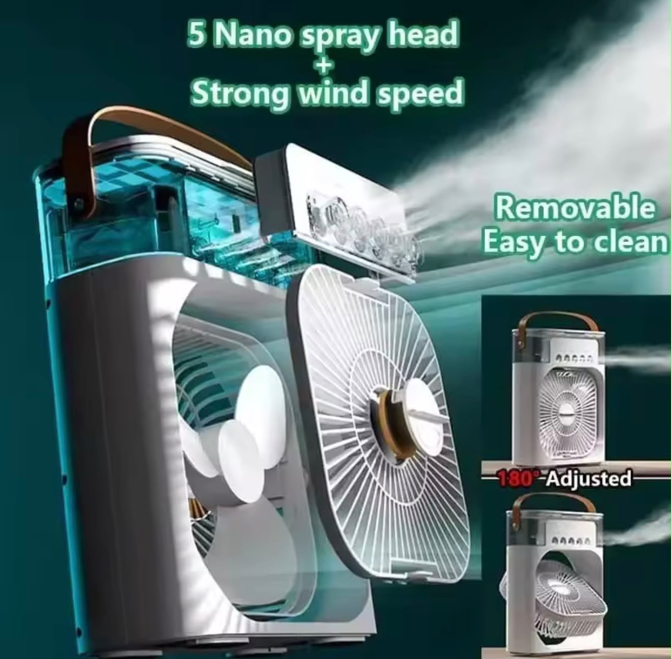 Climatizador 3 en 1 con ventilador, refrigerador y aire acondicionado