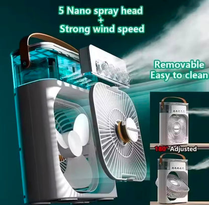 Climatizador 3 en 1 con ventilador, refrigerador y aire acondicionado
